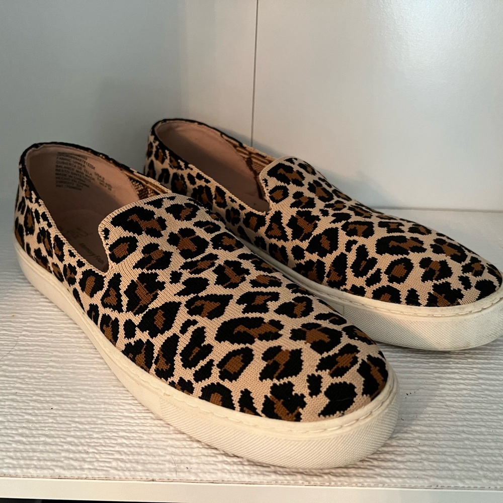Time and Tru Leopard Print Slip-On Sneakers